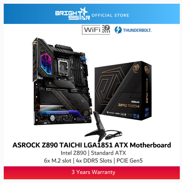 ASROCK Z890 TAICHI LGA1851 ATX Motherboard | Shopee Malaysia