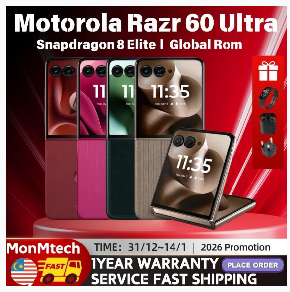 [Global version] Motorola Razr 60 Ultra 7.0 inches Snapdragon 8 Elite 68W 4700mah 68W Charging | Shopee Malaysia