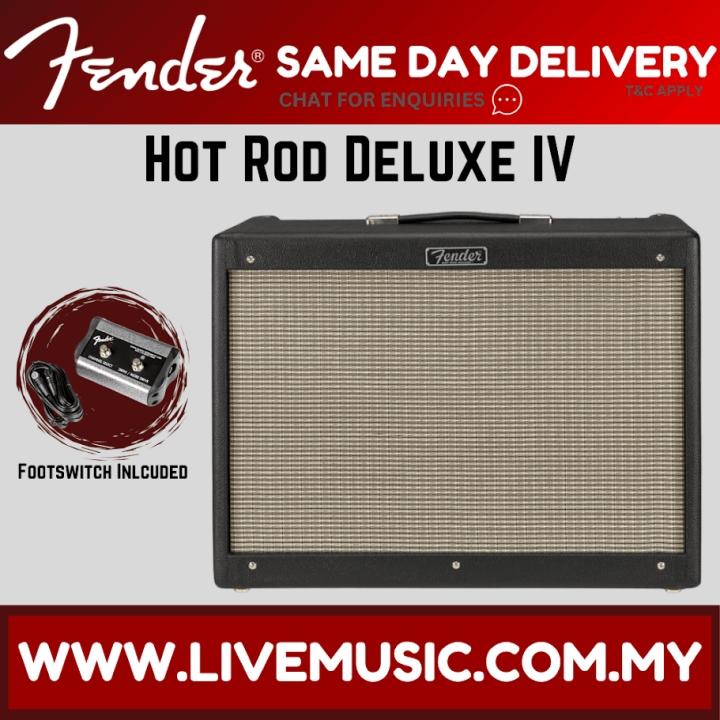 Fender Hot Rod Deluxe IV Guitar Combo Tube Amplifier 230V EUR - Black | Lazada Malaysia