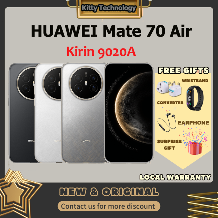 HUAWEI Mate 70 Air Smartphone/ Kirin 9020A/HarmonyOS 5.1/Kunlun glass/6500mAh/66W Fast Charging/7Iinch HUAWEI Smartphone | Lazada Malaysia