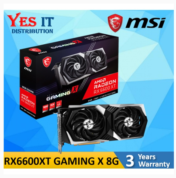MSI Radeon RX 6600 XT GAMING X 8G GDDR6 GRAPHIC CARD | Shopee Malaysia