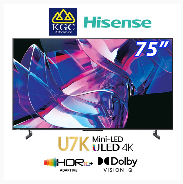 Hisense (75") 4K Mini-LED Smart TV 75U7K U7K Series | Shopee Malaysia