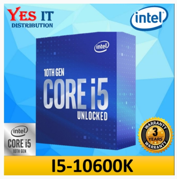 Intel Core™ i5-10600K Processor 12M Cache, 6-Cores, 4.1GHz (Max Turbo Up To 4.80 GHz) | Shopee Malaysia