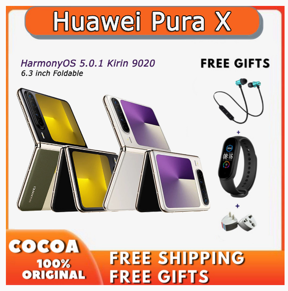 Huawei Pura X HarmonyOS 5.0.1 Kirin 9020 6.3 inch LTPO2 OLED Screen 120Hz Foldable Phone 4720mAh Battery 66W PuraX | Shopee Malaysia