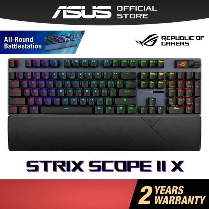 ASUS ROG Strix Scope II X Mechanical Gaming Keyboard with ROG NX V2 Snow Storm Switch PBT Hot Swap | Lazada Malaysia