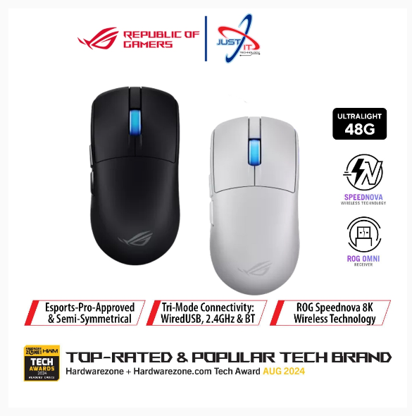 ASUS P723 ROG HARPE II ACE WIRELESS GAMING MOUSE - BLACK / WHITE | Shopee Malaysia