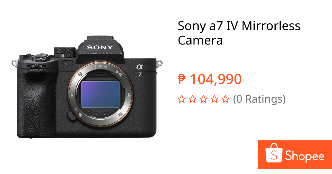 Sony a7 IV Mirrorless Camera | Shopee Philippines