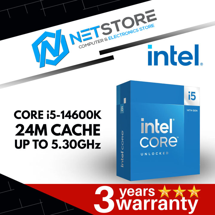 INTEL CORE i5-14600K 24M CACHE, UP TO 5.30GHz PROCESSOR - BX8071514600K | Lazada Malaysia