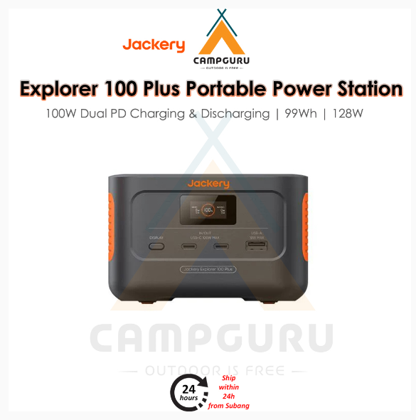 Jackery Explorer 100 Plus Portable Power Station [MALAYSIA OFFICIAL SET] | Shopee Malaysia