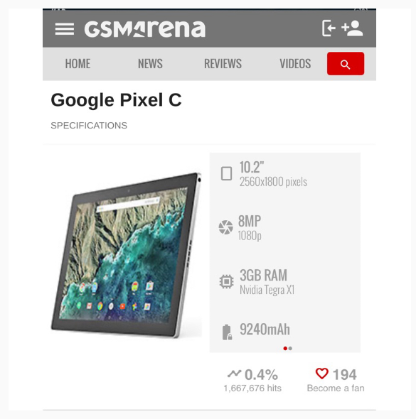GOOGLE PIXEL C TABLET | Shopee Malaysia