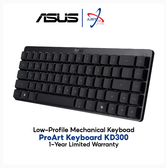 ASUS PROART KD300 2.4G BLUETOOTH WIRELESS MECHANICAL KEYBOARD - BLACK (90XB0AN0-MKB000) | Shopee Malaysia