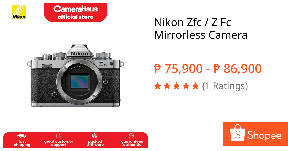 Nikon Zfc / Z Fc Mirrorless Camera | Shopee Philippines