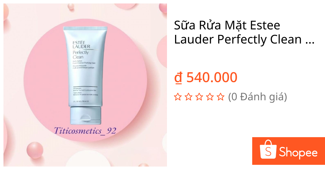 Sữa Rửa Mặt Estee Lauder Perfectly Clean Multi Action Foam Cleanser / Purifying Mask 150ml | Shopee Việt Nam