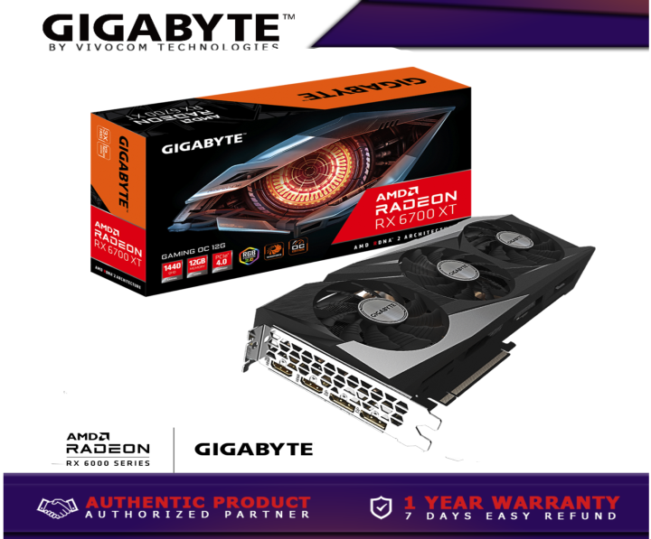 GIGABYTE GV-R67XTGAMING-OC-12GD RADEON™ RX 6700 XT GAMING OC 12G Video Graphics Card | Lazada Philippines