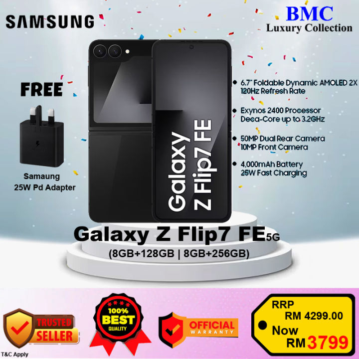Samsung Galaxy Z Flip 7 / Flip 7 FE 5G [ 8GB+128GB/256GB| Original Malaysia New Set | Lazada Malaysia