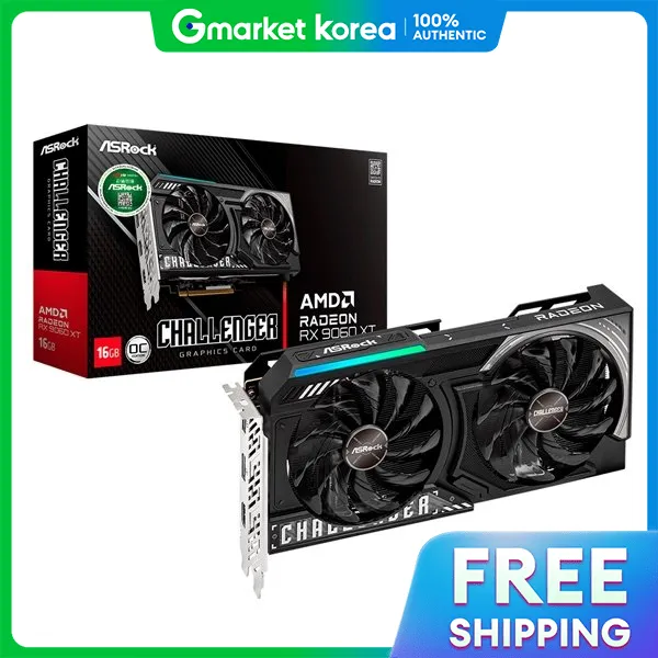 ASRock | Asrock Radeon Rx 9060 Xt Challenger Oc D6 16Gb Daewon Cts