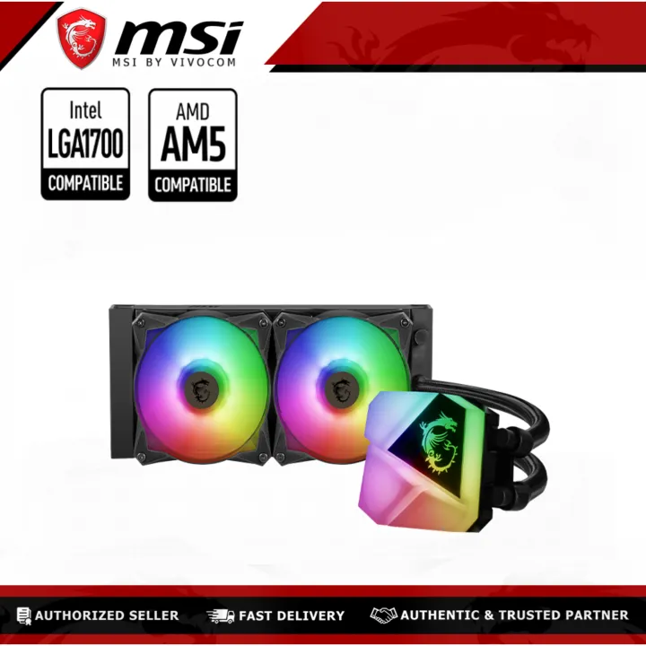 MSI MAG Coreliquid C240 240mm ARGB AIO Liquid Cooling | Lazada Philippines