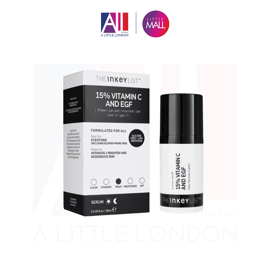 Tinh chất sáng da, chống lão hóa The Inkey List 15% Vitamin C And EGF 30ml (Bill Anh) | Shopee Việt Nam