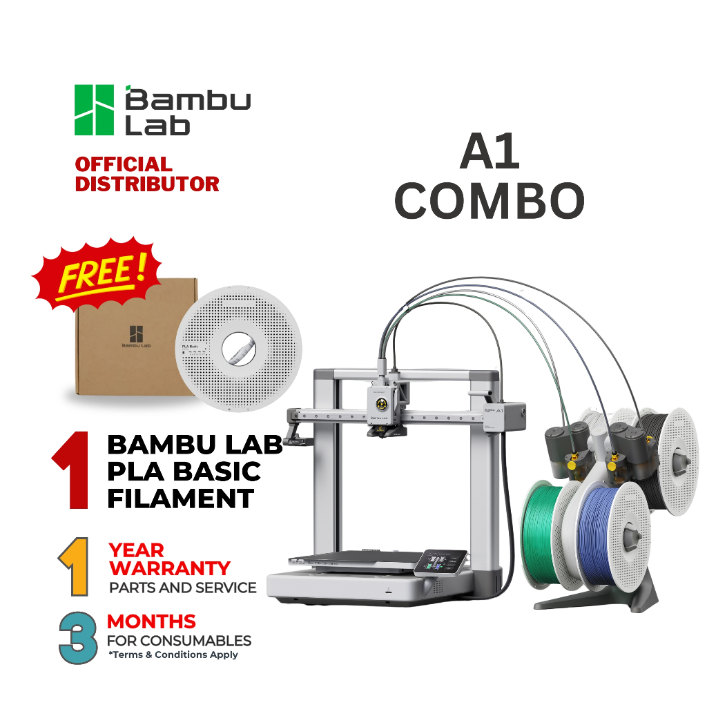 Bambu lab A1 and A1 Combo Multi-Color Auto Calibration Noise Canceling 3D Printer | Shopee Philippines