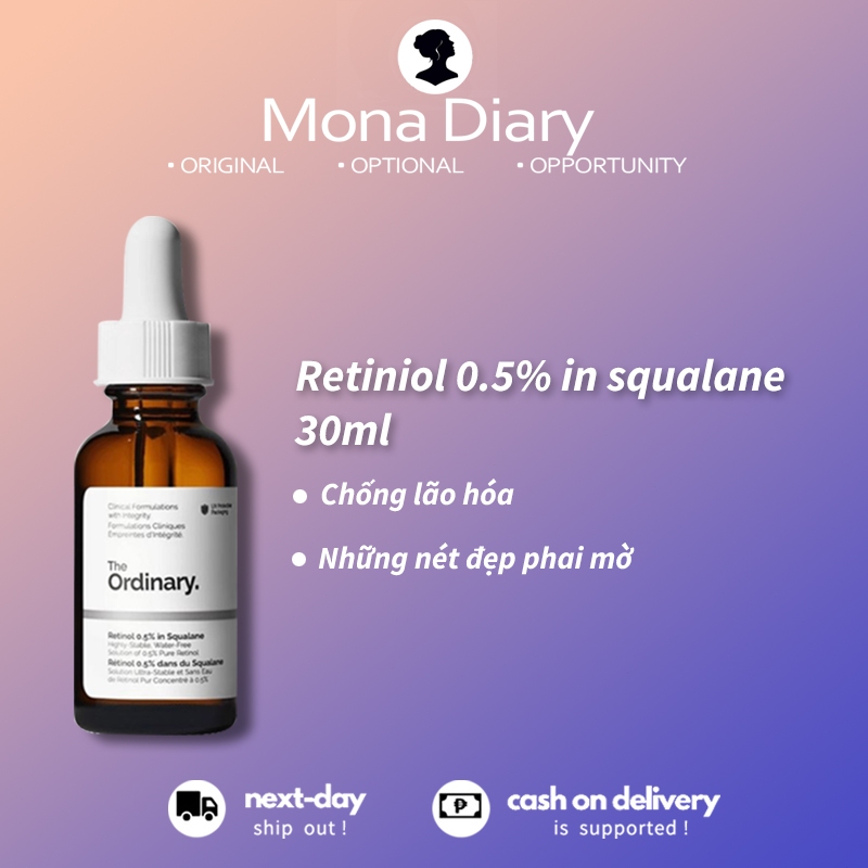 The Ordinary Retinol 0.5% Retinol 30ml - Chống Lão Hóa, Nếp, Dễu Daim, ẩm | Shopee Việt Nam