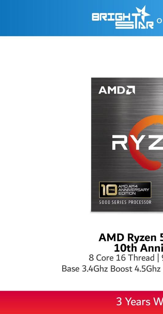 AMD Ryzen™ 7 5800X3D Gaming Processor 10th Anniversary | Shopee Malaysia