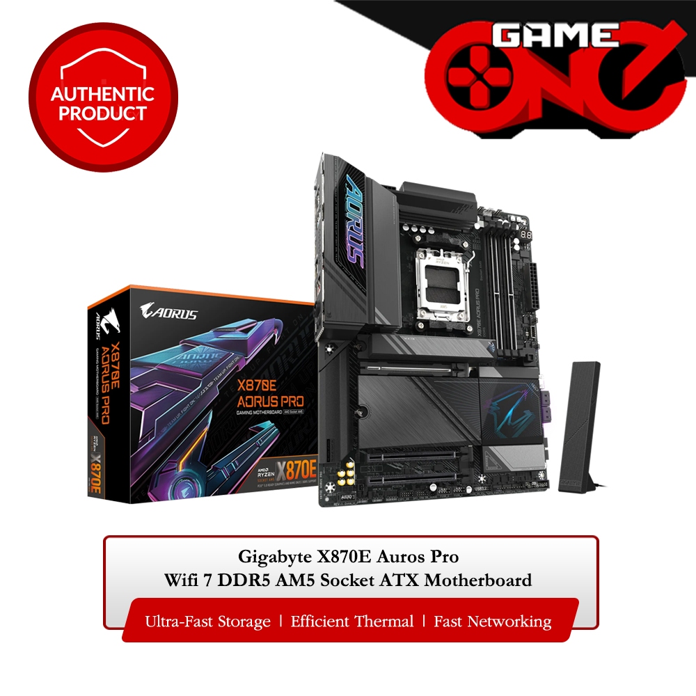 Gigabyte X870E Aorus Pro Wifi 7 DDR5 AM5 Socket ATX Motherboard | Shopee Philippines