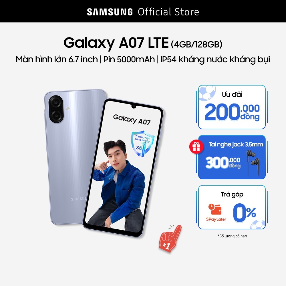 Điện Thoại Samsung Galaxy A07 LTE 4GB/128GB | Shopee Việt Nam