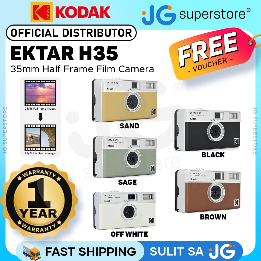 KODAK EKTAR H35 Reusable Film Camera 135 35mm Analog Half Frame Max 72 Shots | JG Superstore | Shopee Philippines
