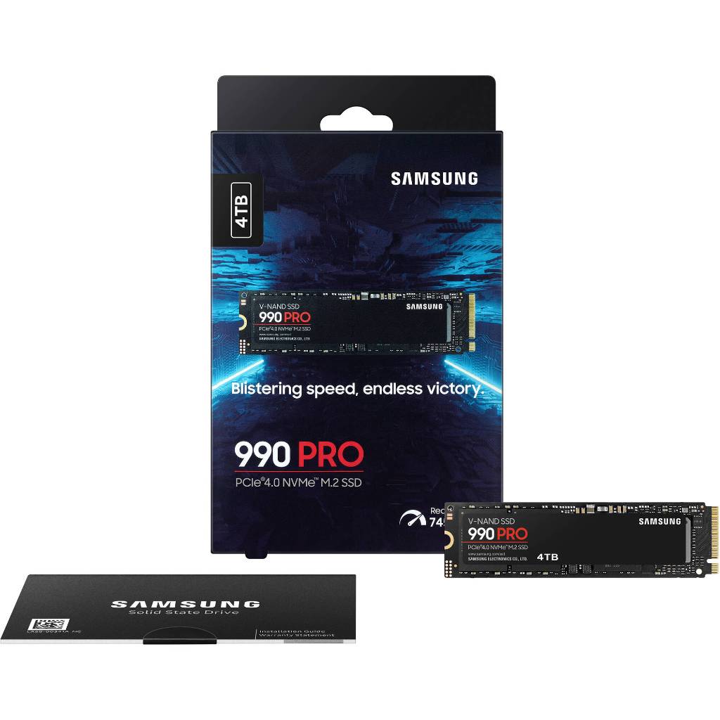 Ổ cứng SSD Samsung 990 PRO 4TB New 100% PCIe Gen 4.0 x4 NVMe V-NAND M.2 2280 (MZ-V9P4T0BW) BH 5 Năm | Shopee Việt Nam