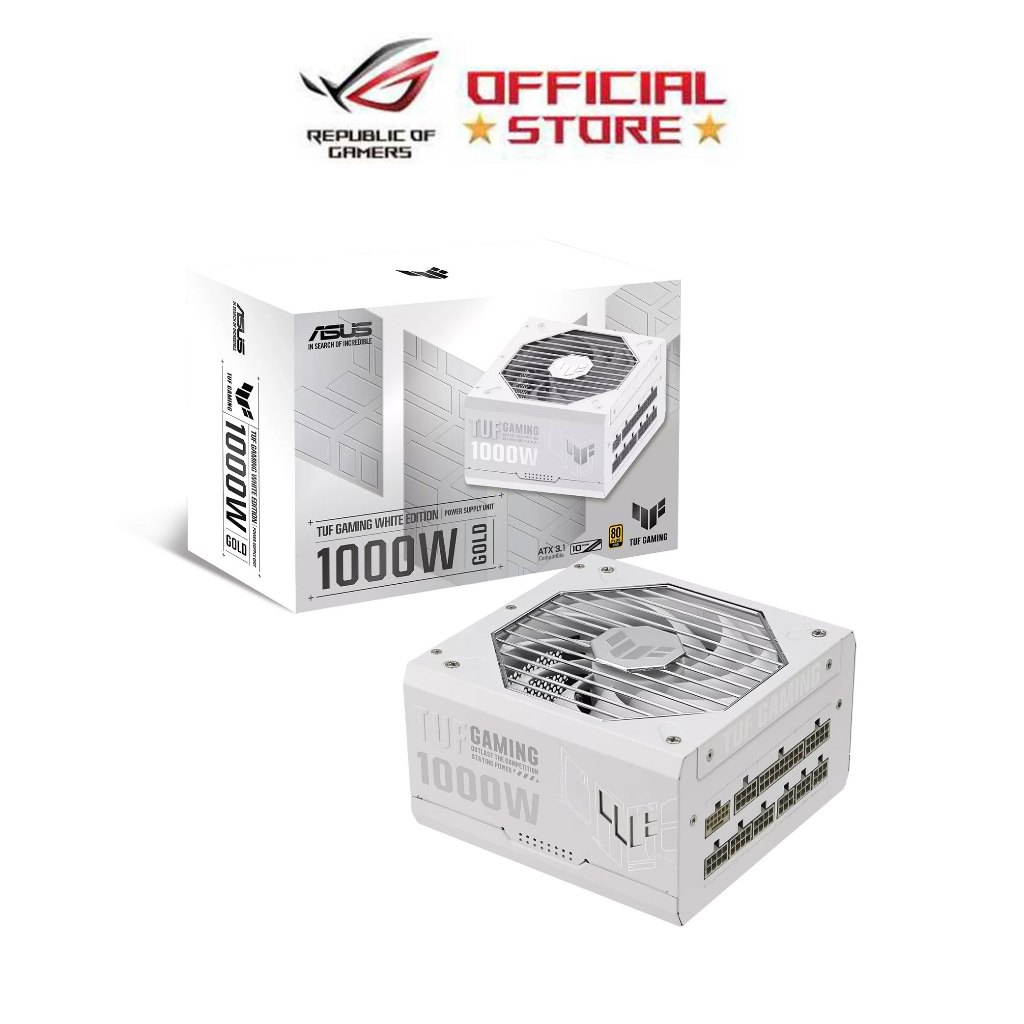 Asus TUF Gaming 1000W Gold 80 Plus Gold White Edition 100-240Vac Fully Modular Power Supply Unit | Shopee Philippines