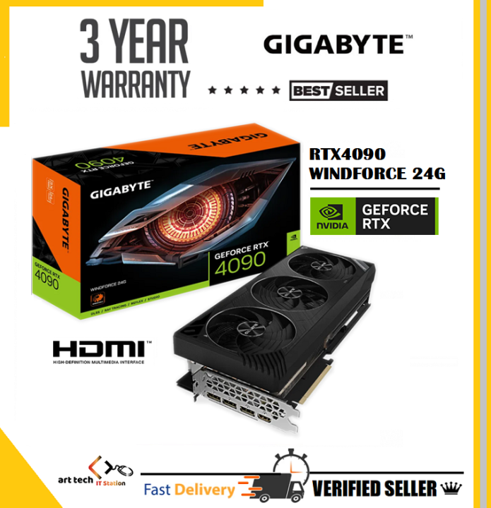 GIGABYTE RTX4090 WINDFORCE 24G | GEFORCE RTX 4090 | Lazada Malaysia