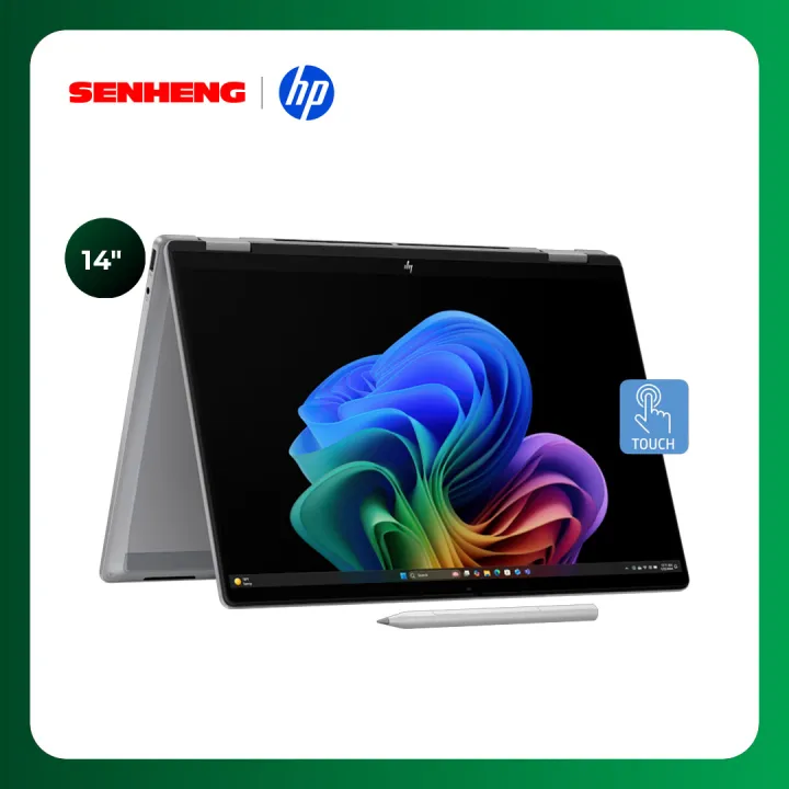 HP OmniBook X Flip Next Gen AI PC Laptop 14" 2K Touch 2-in-1 Laptop (AMD Ryzen™ AI 5 340 16GB 512GB SSD) 14-fk0118AU/14-fk0119AU