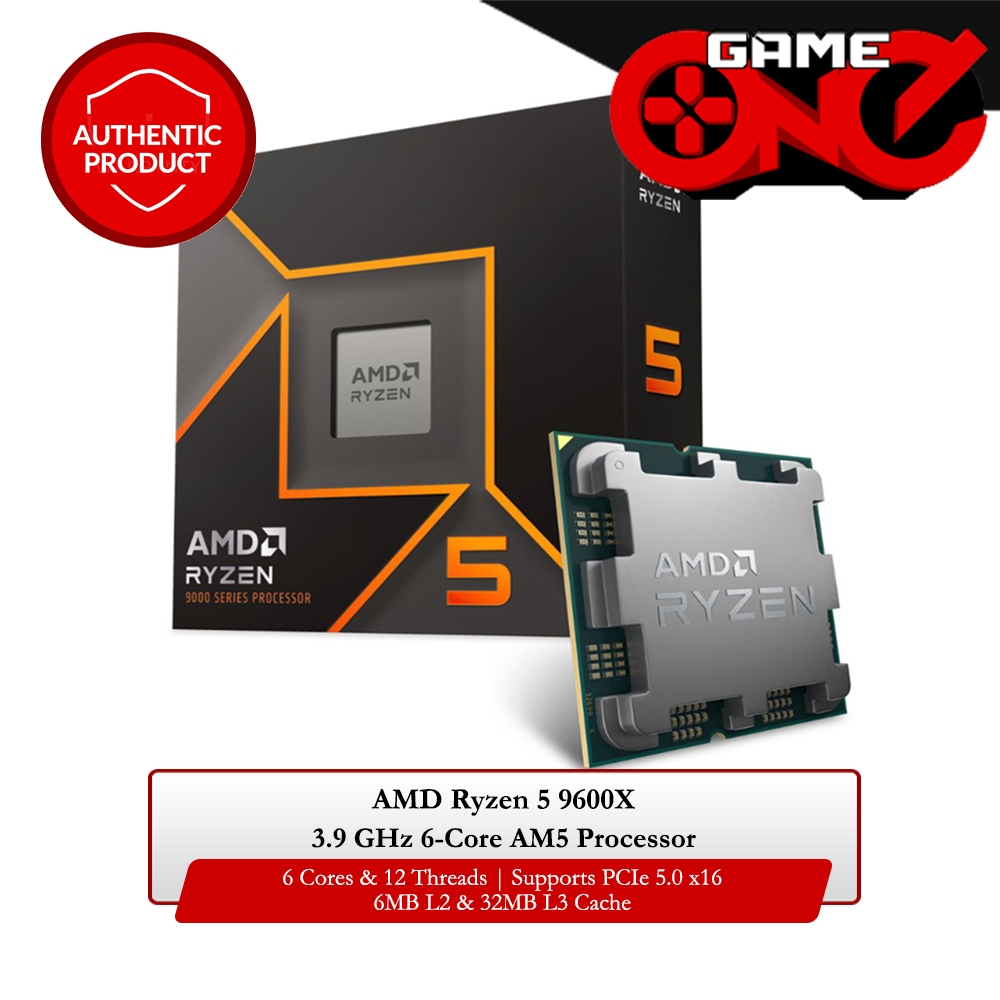 AMD Ryzen 5 9600X 3.9 GHz 6-Core AM5 Unlocked Processor | Shopee Philippines