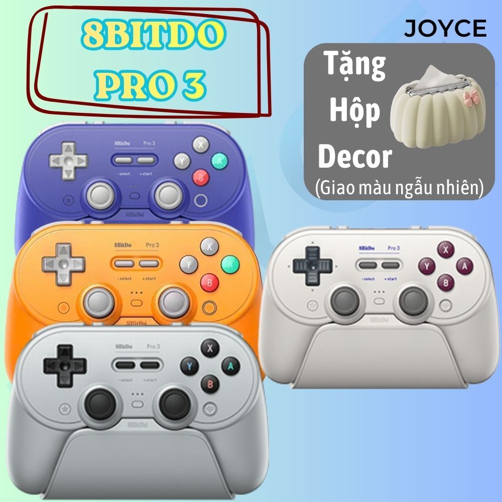Tay cầm 8BitDo Pro 3 Bluetooth Gamepad (Kèm Dock sạc) | Shopee Việt Nam
