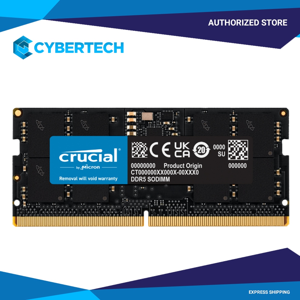 Crucial 16GB DDR5-5200Mhz SODIMM (CT16G52C42S5) | Shopee Philippines
