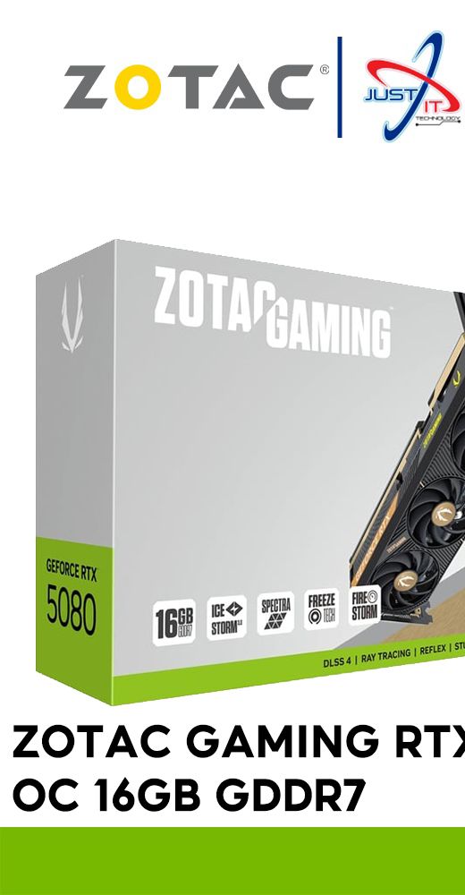 ZOTAC GAMING GeForce RTX 5080 SOLID CORE OC 16GB GDDR7 GRAPHICS CARD ( ZT-B50800J2-10P ) | Shopee Malaysia