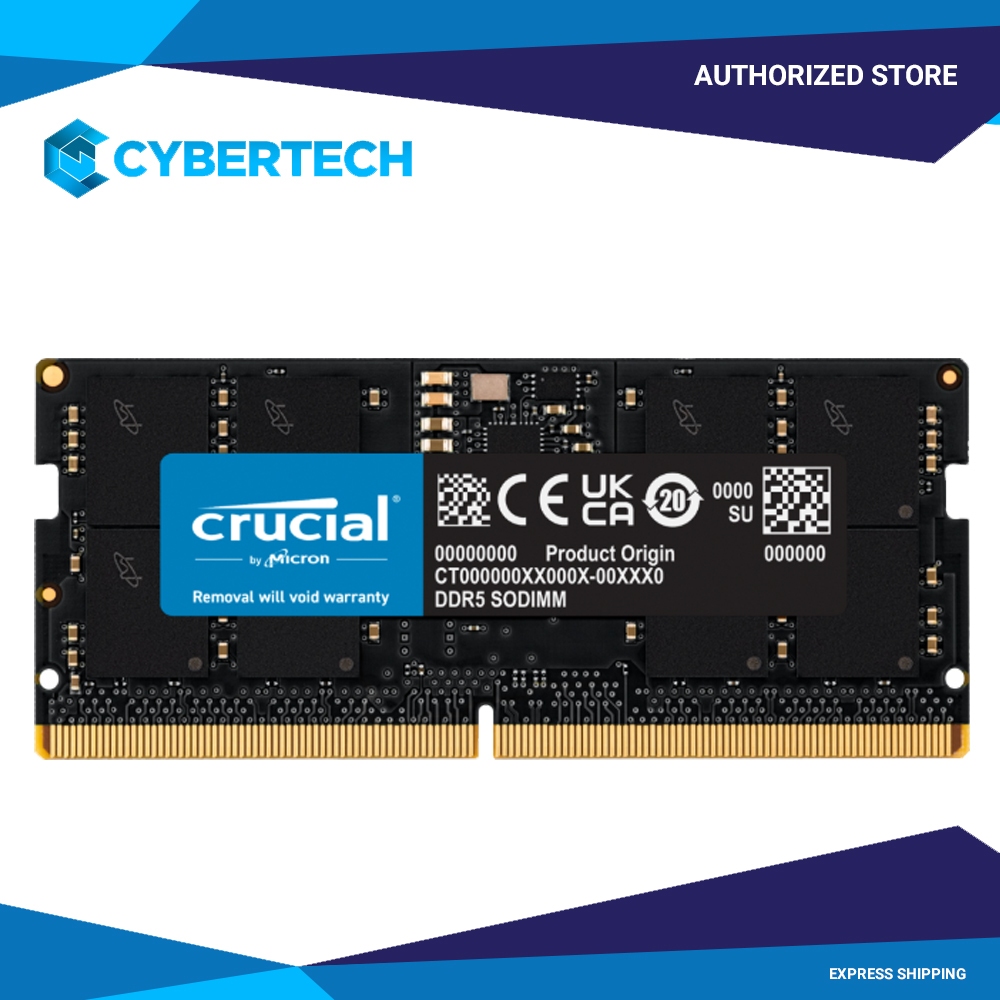 Crucial 16GB DDR5-5600Mhz SODIMM (CT16G56C46S5) | Shopee Philippines