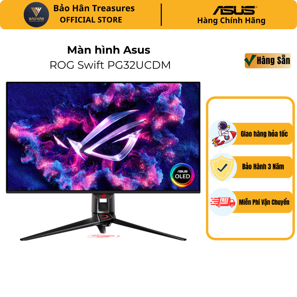 Màn hình Asus ROG Swift PG32UCDM 32" OLED 4K 240Hz - Hàng Chính Hãng | Shopee Việt Nam