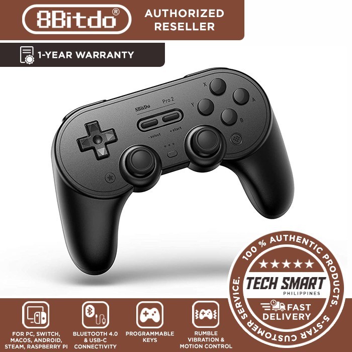 8Bitdo Pro 2 Bluetooth Controller for Switch, PC, macOS, Android, Steam & Raspberry Pi | Shopee Philippines