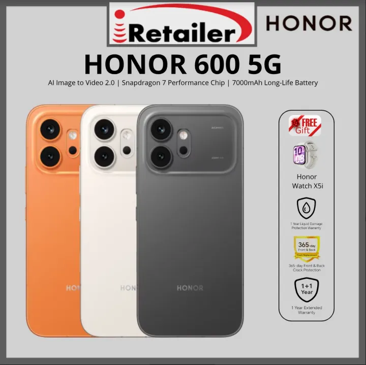 Honor 600 5G (12+512)| Honor 600 Pro 5G | (12+256 / 12+512) - 100% Original Warranty Honor Malaysia