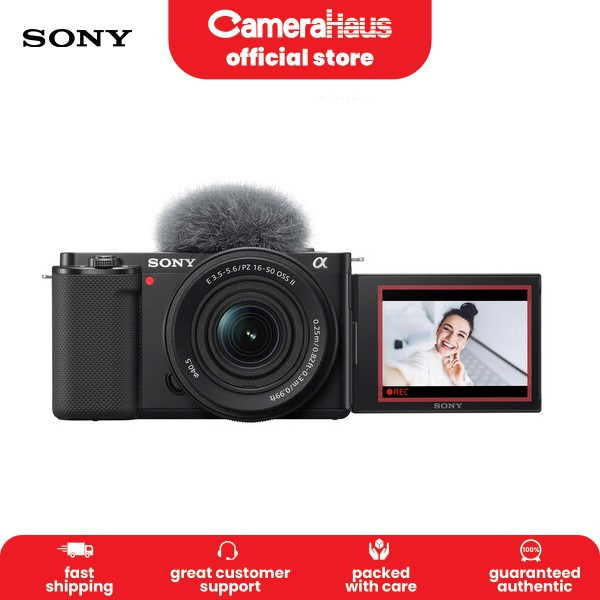Sony ZV-E10 / ZVE10 Black 16-50mm Mirrorless Camera | Shopee Philippines