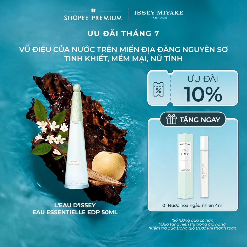 Nước hoa nữ Issey Miyake L'Eau d'Issey Eau Essentielle Eau de Parfum 50ml | Shopee Việt Nam