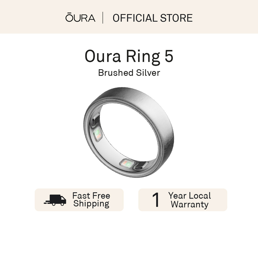 Oura Smart Ring 5 Brushed Silver | Shopee Philippines