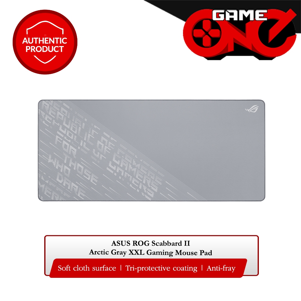 Asus ROG Scabbard II Arctic Gray XXL Gaming Mouse Pad | Shopee Philippines