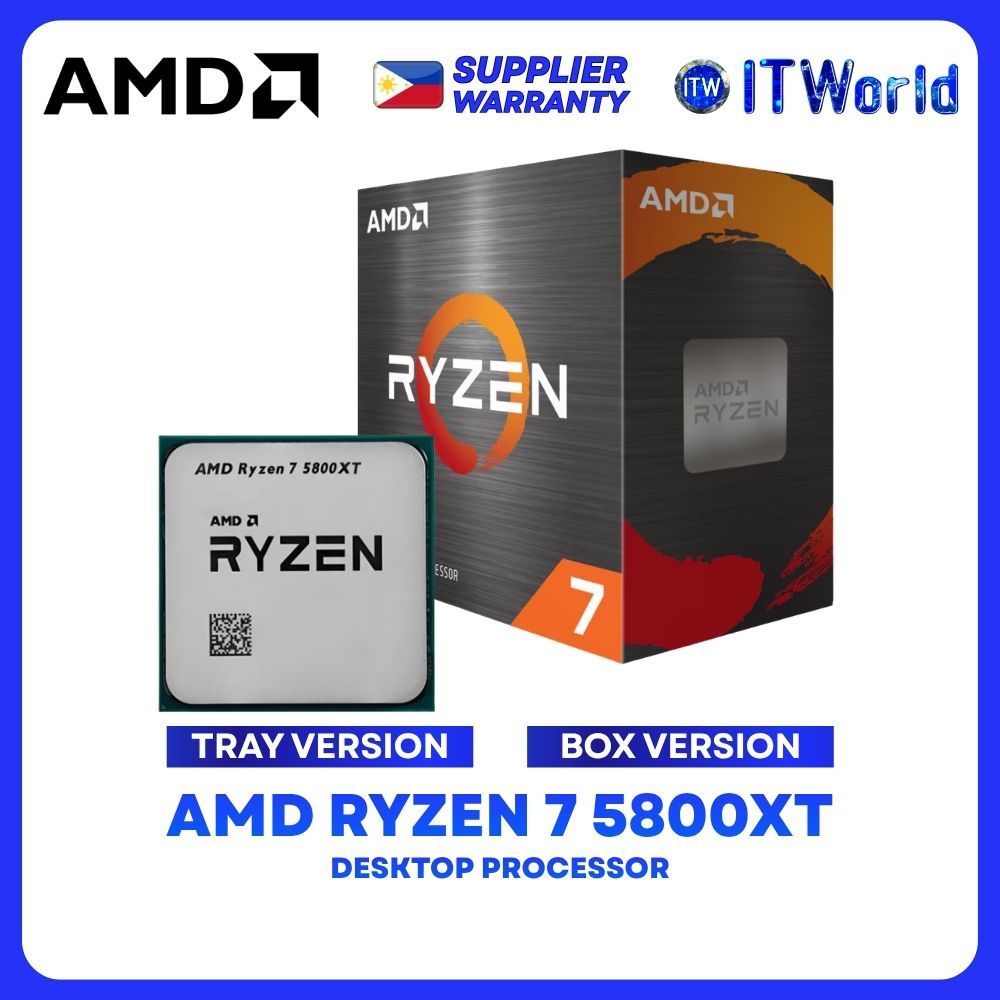 AMD Ryzen 7 5800XT 8 Cores 16 Threads Desktop Processor without cooler - Box | Tray Type Version itw | Shopee Philippines