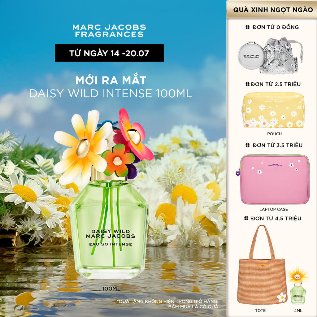 Nước hoa nữ Marc Jacobs Daisy Wild Eau So Intense EDP 100ml | Shopee Việt Nam