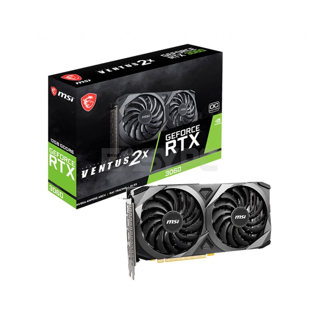 MSI RTX 3060 Ventus 2X OC 12gb 192bit GDdr6 Gaming Graphics Card | Shopee Philippines