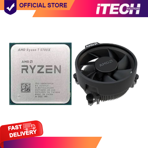 BRAND NEW AMD RYZEN 7 5700X/3.4GHZ/8CORE/16THD/32MB/AM4/NO BOX/W/O GRAPHICS (W/HSF-F050) TRAY TYPE