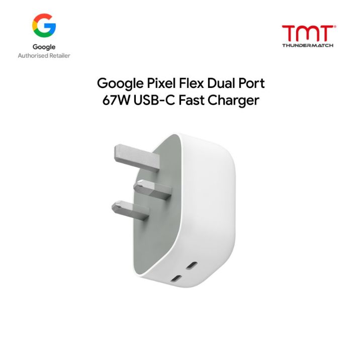 Google Pixel Flex Dual Port 67W USB-C Fast Charger | Lazada Malaysia