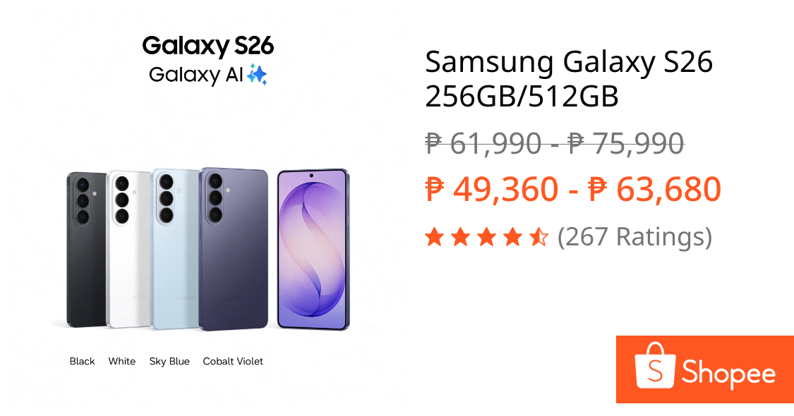 Samsung Galaxy S26 256GB/512GB | Shopee Philippines